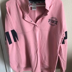 PINK Half Zip Sweatshirt